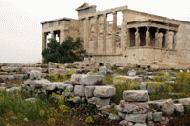 The ancient ruins of the Acropolis